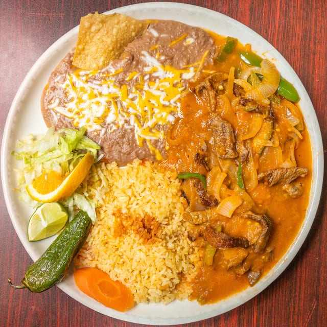 Steak Ranchero Plato.