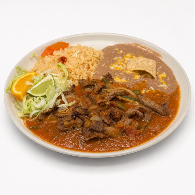 Steak Ranchero Plato.