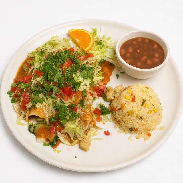 Enchiladas Vegetarianas.